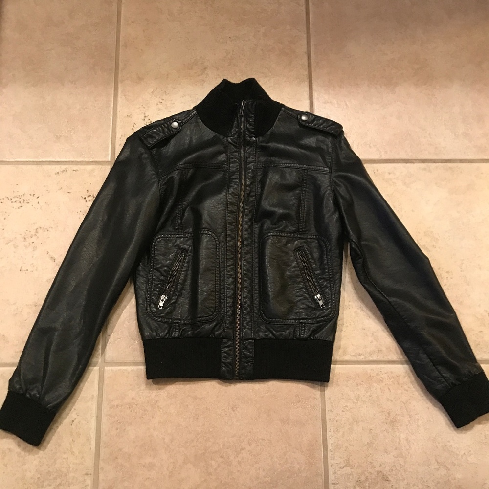 Faux Leather Jacket